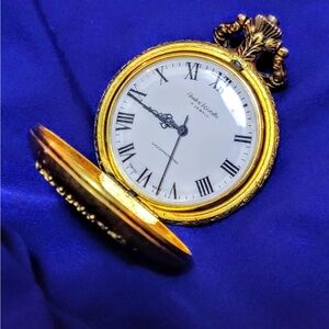 Andre Rivallin Vintage Mechanical Manual Wind Gold Tone Pocket watch